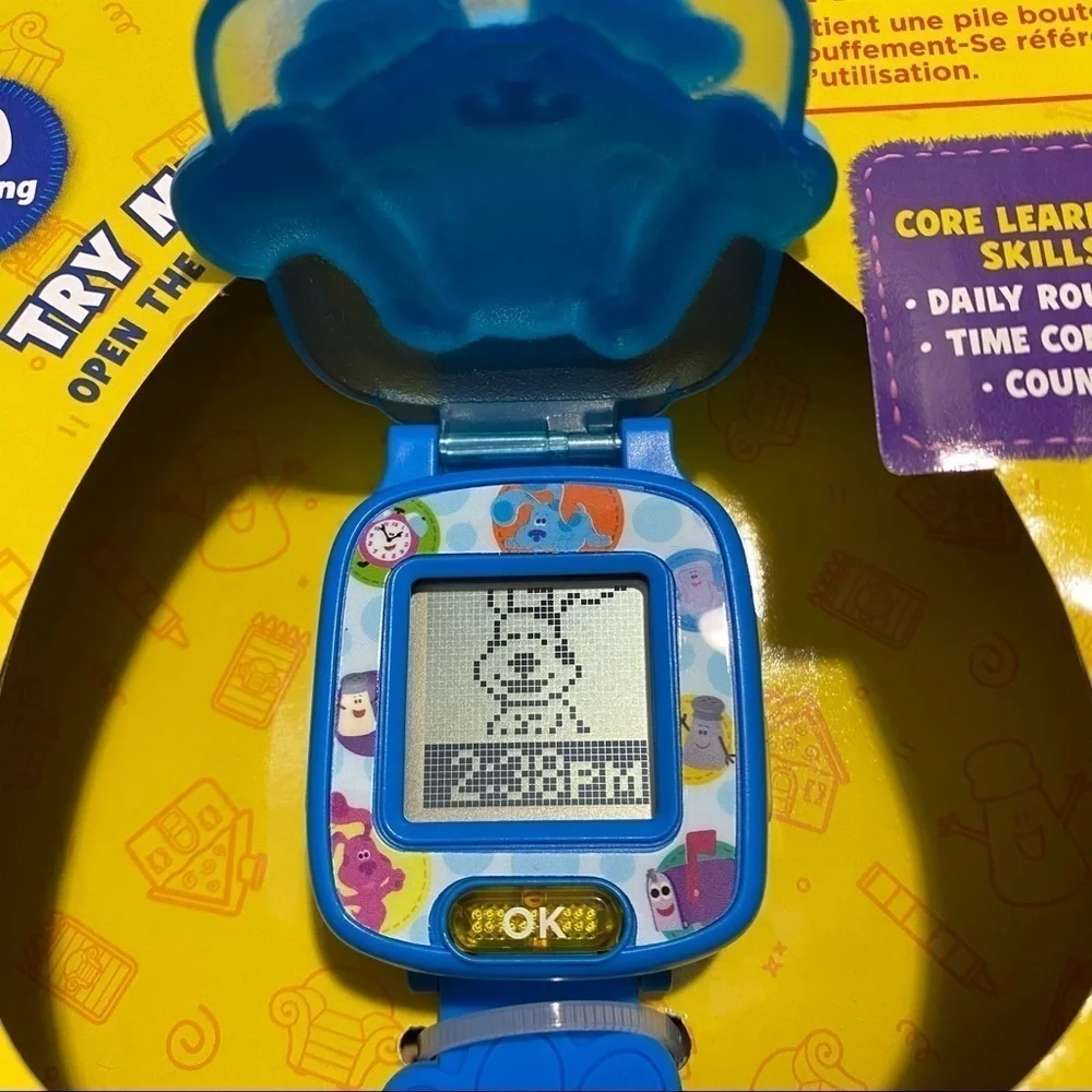 Leap Frog Blue’s Clues Blue Learning Watch Tell Time and Play Games 3+ years